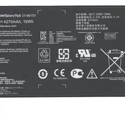 Акумуляторна батарея для планшета Asus C11-ME172V Fonepad 7in 3.75V Black 4270mAh Orig