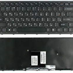 Клавіатура для ноутбука Sony Vaio (VPC-EA) Black, (Black Frame) RU