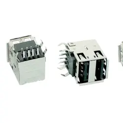 Роз'єм для ноутбука USB №45. Cдвоенный роз'єм USB Type A