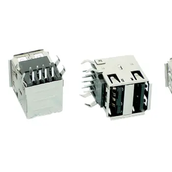 Роз'єм для ноутбука USB №45. Cдвоенный роз'єм USB Type A