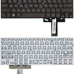 Клавиатура для ноутбука Asus (UX31A) Black, (No Frame), RU (горизонтальный энтер)
