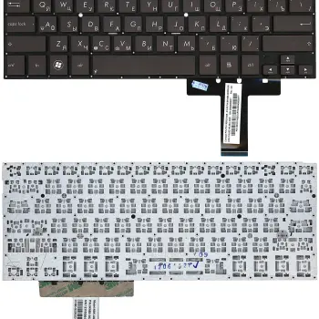 Клавиатура для ноутбука Asus (UX31A) Black, (No Frame), RU (горизонтальный энтер)