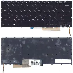 Клавиатура для ноутбука MSI (GS32, GS30, GS43, GS40) Black с подсветкой (Light), RU
