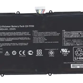 Акумуляторна батарея для планшета Asus C12-TF301 TF700 7.4V Black 3380mAh Orig