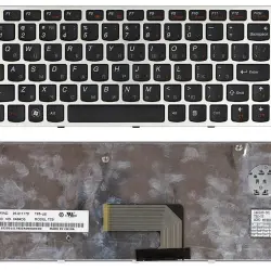 Клавиатура для ноутбука Lenovo IdeaPad (U460) Black, (Silver Frame), RU