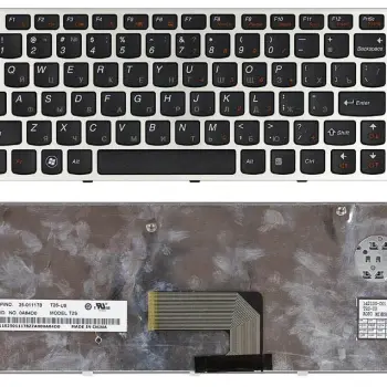 Клавиатура для ноутбука Lenovo IdeaPad (U460) Black, (Silver Frame), RU