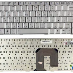 Клавиатура для ноутбука Asus (U3, F6, F9) Silver, RU
