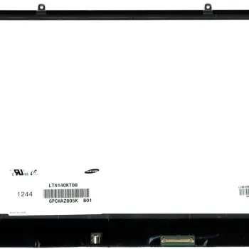 Матриця для ноутбука 14,0", Slim (тонкая), 40 pin (знизу справа), 1600x900, Светодиодная (LED), ушки верх/низ, матовая, Samsung, LTN140KT08 B01