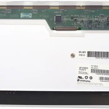 Матриця для ноутбука 12,1", Normal (стандарт), 30 pin широкий (зверху справа), 1280x800, Светодиодная (LED), без креплений, матовая, LG-Philips (LG), LP121WX3-TLC1