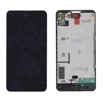 Матриця с тачскріном (модуль) для Nokia Lumia 630 с рамкой чорний