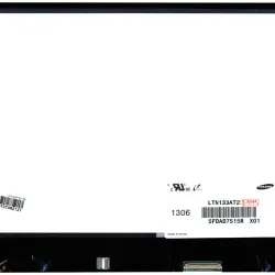 Матриця для ноутбука 13,3", Slim (тонкая), 40 pin (знизу зліва), 1366x768, Светодиодная (LED), без креплений, глянцевая, Samsung, LTN133AT25 501