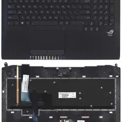 Клавиатура для ноутбука Asus G750 Black, (Black TopCase), RU