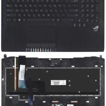 Клавіатура для ноутбука Asus G750 Black, (Black TopCase), RU