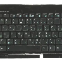 Клавіатура для ноутбука Asus EEE PC 1201, 1215, 1225, U20, VX6 Eee PC Lamborghini Black, (Black Frame) RU