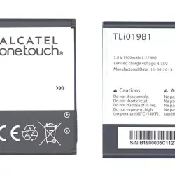 Акумуляторна батарея для смартфону Alcatel TLi020F1 One Touch 7040 3.8V Black 1900mAh 7.22Wh