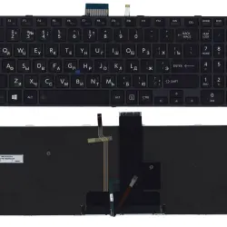 Клавиатура для ноутбука Toshiba Tecra (A50-C) Black, (Black Frame) RU