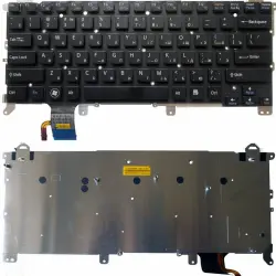 Клавіатура для ноутбука Sony Vaio (VPCZ, VPC-Z1) с подсветкой (Light), Black, (No Frame) RU
