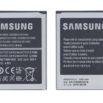 Акумуляторна батарея для смартфону Samsung EB-L1M7FLU Galaxy S III Mini/ GT-i8190T 3.8V Black 1500mAh 5.70Wh