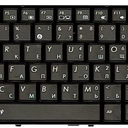 Клавіатура для ноутбука Asus EEE PC (1005HA, 1008HA) Black, (Black Frame) RU