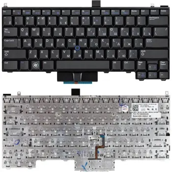 Клавиатура для ноутбука Dell Latitude (E4310) с указателем (Point Stick) Black, RU/EN