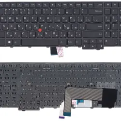 Клавіатура для ноутбука Lenovo ThinkPad Edge (E545), с указателем (Point Stick) Black, (Black Frame) RU