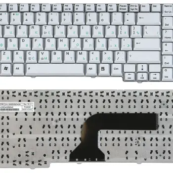 Клавіатура для ноутбука Asus (M50, M70, X70, X71, G50) Silver, RU
