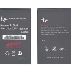 Акумуляторна батарея для смартфону Fly BL8001 IQ4490 Era Nano 4 3.7V Black 1500mAh 5.55Wh