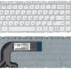 Клавіатура для ноутбука HP Pavilion (17, 17-E) White, (No Frame) RU