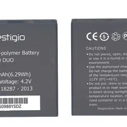 Акумуляторна батарея для смартфону Prestigio PAP3500 3500 Multiphone 3.7V Black 1700mAh 6.29Wh