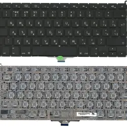 Клавіатура для ноутбука для ноутбука Apple MacBook Air A1304, A1237 Black, (No Frame), RU (вертикальный ентер)