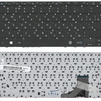 Клавіатура для ноутбука Samsung (NP530V3, NP535V3, NP530U3, NP535U3) Black, (No Frame), RU