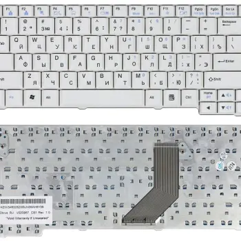 Клавиатура для ноутбука E Series (E200, E210, E300, E310) ED Series (ED310) White, RU