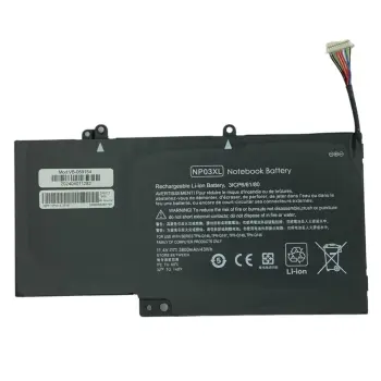 Акумуляторна батарея для ноутбука HP NP03XL Pavilion 13 x360 11.4V Black 3800mAh OEM