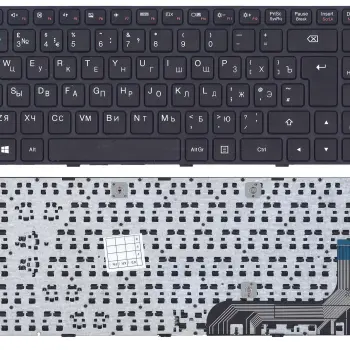 Клавиатура для ноутбука Lenovo IdeaPad (100-15) Black, (Black Frame), RU