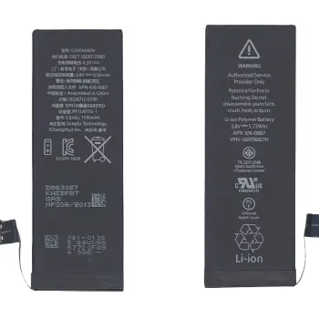 Акумуляторна батарея для смартфону Apple 616-0667 iPhone 5C 3.8V Black 1510mAh 5.73Wh