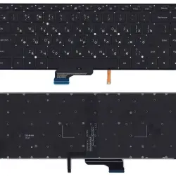 Клавіатура для ноутбука Xiaomi Mi Pro 15.6 Black с подсветкой (Light), (No Frame) RU