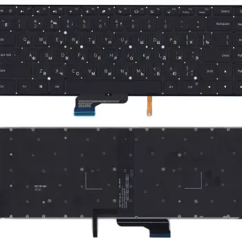Клавіатура для ноутбука Xiaomi Mi Pro 15.6 Black с подсветкой (Light), (No Frame) RU