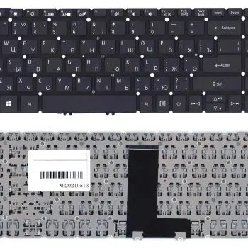 Клавіатура для ноутбука Acer Aspire A315-55, Black, (No Frame), RU