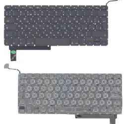 Клавіатура для ноутбука Apple MacBook Pro (A1286) (2011, 2012 года) Black, (No Frame), с (SD), (Original), RU (вертикальный ентер)