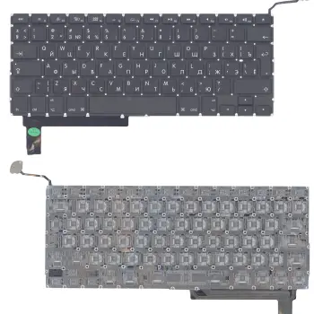 Клавіатура для ноутбука Apple MacBook Pro (A1286) (2011, 2012 года) Black, (No Frame), с (SD), (Original), RU (вертикальный ентер)
