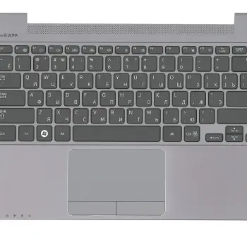 Клавиатура для ноутбука Samsung (NP530U3B) Black, (Gray TopCase), RU