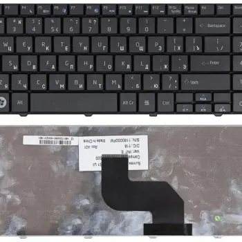Клавиатура для ноутбука Acer Aspire (5334, 5516, 5517, 5532, 5534, 5541, 5732) eMachines (E430, E525, E527, E625, E627, E628, E630, E725, G525, G625, G627) Black, RU