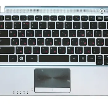 Клавиатура для ноутбука Samsung (NF310) Black, (Silver TopCase), RU