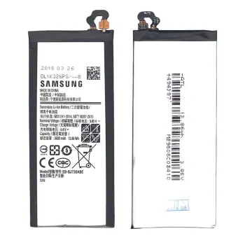 Акумуляторна батарея для смартфону Samsung EB-BJ730ABE Galaxy J7 (2017) SM-J730 3.85V Black 3600mAh 13.86Wh