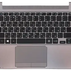 Клавиатура для ноутбука Samsung (NP535U3C) Black, (Silver TopCase), RU