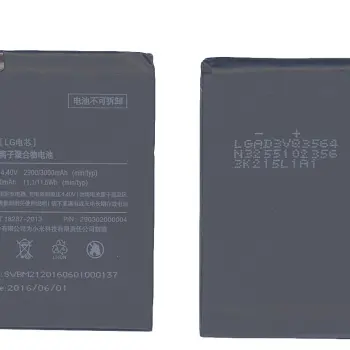 Акумуляторна батарея для смартфону Xiaomi BM21 Mi Note 3.84V Black 3000mAh 11.5Wh