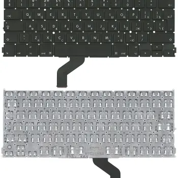 Клавіатура для ноутбука Apple MacBook Pro (A1425) с подсветкой (Light) Black, (No Frame), RU (вертикальный ентер)