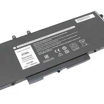 Акумуляторна батарея для ноутбука Dell 4GVMP Latitude 5400 5401 5500 7.6V Black 8000mAh OEM