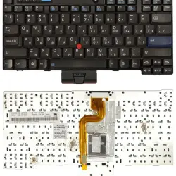 Клавіатура для ноутбука Lenovo ThinkPad (X200, X201) с указателем (Point Stick) Black RU