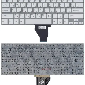 Клавіатура для ноутбука Sony Vaio (FIT 14E) Silver, (No Frame) RU